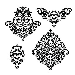 Vector Vintage Baroque card. Vector Ornamental frame.