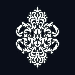 Vector Vintage Baroque card. Vector Ornamental frame.