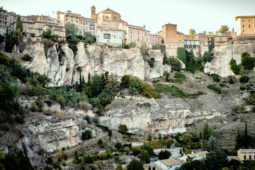 Fototapeta na wymiar Cuenca, Spain. The famous 