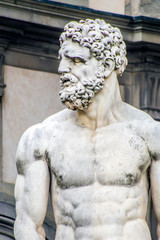 statue of the Italian Florentine Renaissance: Hercules and Cacus