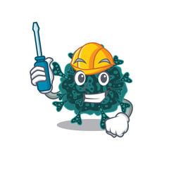 cartoon character of herdecovirus worked as an automotive