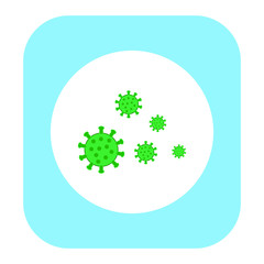 vector virus on white background