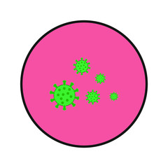vector virus on white background