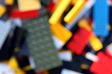 Fototapeta premium Blurred texture with different sizes rectangles and vibrant colors