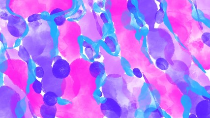 beautiful digital art illustration abstract background of color splash  watercolor style art in vivid tone color of blue pink purple.