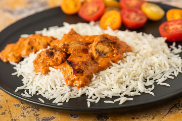 Chicken Tikka Masala and naan