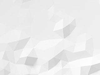 Abstract white polygonal background