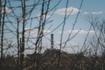 Chernobyl power station, 4-th block, Ukraine.