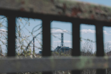 Obraz premium Chernobyl power station, 4-th block, Ukraine.