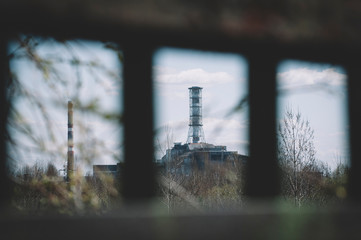 Chernobyl power station, 4-th block, Ukraine.