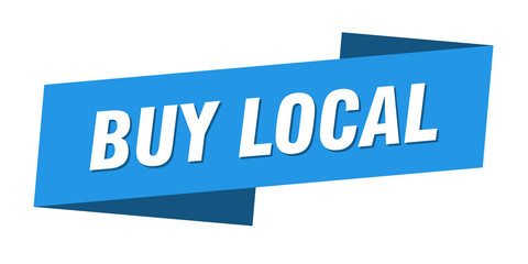 buy local banner template. buy local ribbon label sign