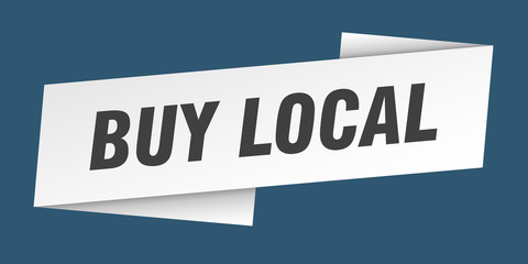 buy local banner template. buy local ribbon label sign