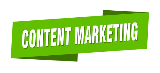 content marketing banner template. content marketing ribbon label sign