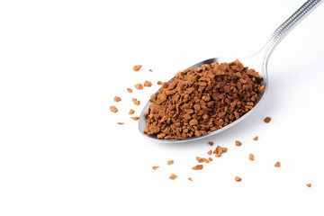 a beautiful close up ground coffee