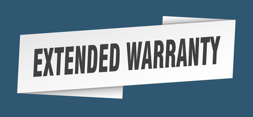 extended warranty banner template. extended warranty ribbon label sign
