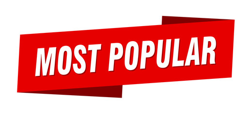 most popular banner template. most popular ribbon label sign