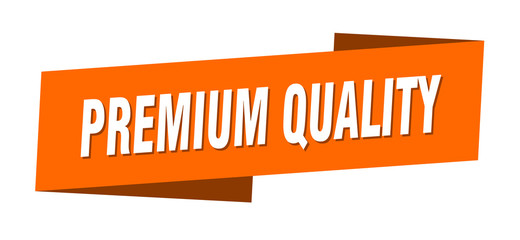 premium quality banner template. premium quality ribbon label sign