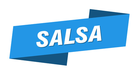 salsa banner template. salsa ribbon label sign