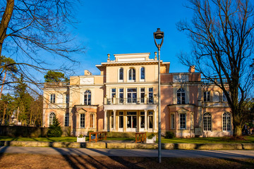 Konstancin-Jeziorna, Poland - Reconstructed historic Casino Palace Konstancin residence in...