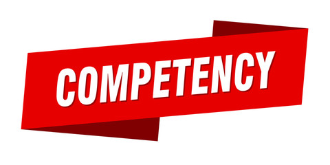 competency banner template. competency ribbon label sign