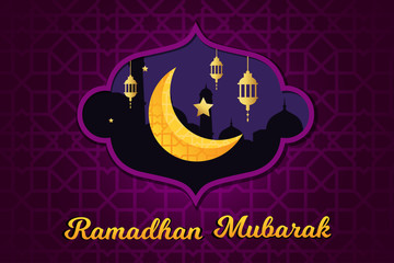 Ramadan Background Design Template Feminine Style For Islamic Poster