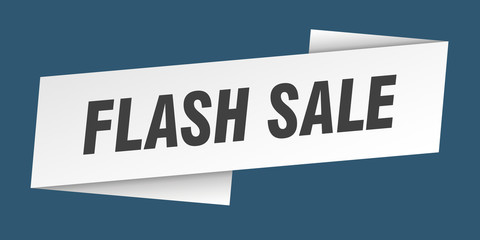 flash sale banner template. flash sale ribbon label sign