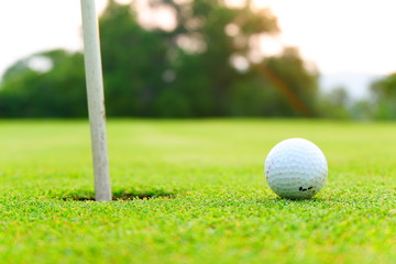 Golf course in the evening