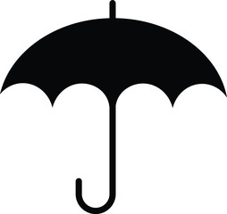 illustration vector icon of an umbrella