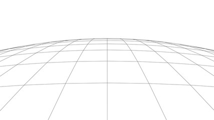 Vector perspective grid. Detailed lines forming an abstract background