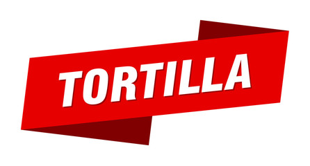 tortilla banner template. tortilla ribbon label sign