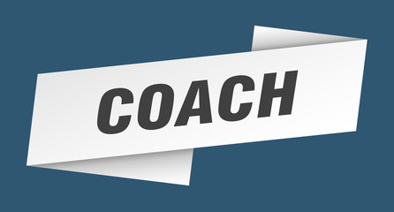 coach banner template. coach ribbon label sign