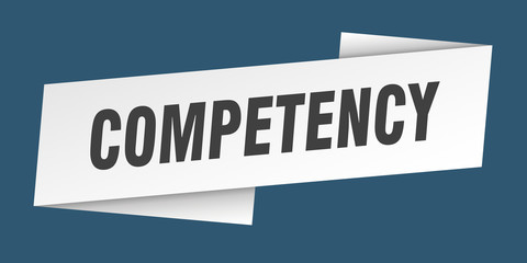 competency banner template. competency ribbon label sign