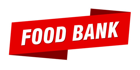 food bank banner template. food bank ribbon label sign