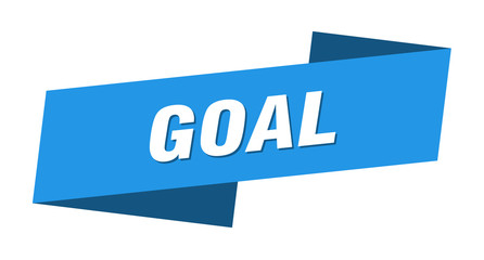 goal banner template. goal ribbon label sign