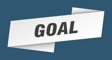 goal banner template. goal ribbon label sign