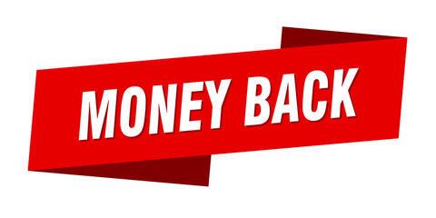 money back banner template. money back ribbon label sign