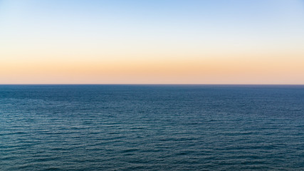evening landscape with sea view