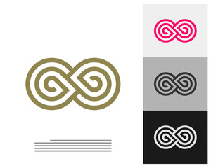 Infinity logo vector template, Creative Infinity logo design concept