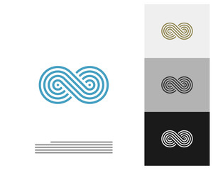 Infinity logo vector template, Creative Infinity logo design concept