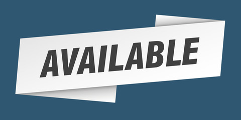 available banner template. available ribbon label sign