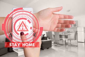 Mobile application for monitoring quarantined patients in home isolation