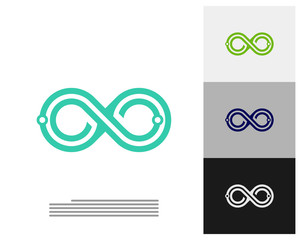 Infinity Tech logo vector template, Creative Infinity logo design concept
