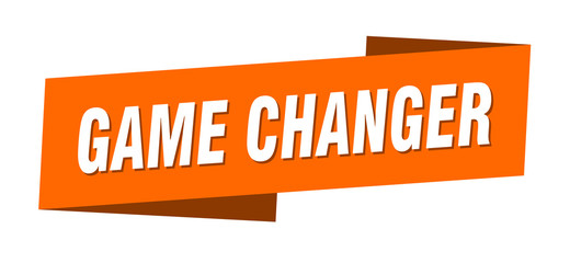 game changer banner template. game changer ribbon label sign