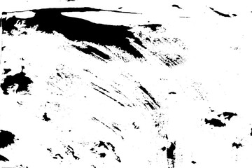 Black color Watercolor abstract art and watercolour splash stain on paper white grunge style use brush paint pastel with hand contains liquid,ink watercolor  water and blot, texture. clipping path