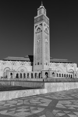 Obraz premium the city mosque in Casablanca, Morocco