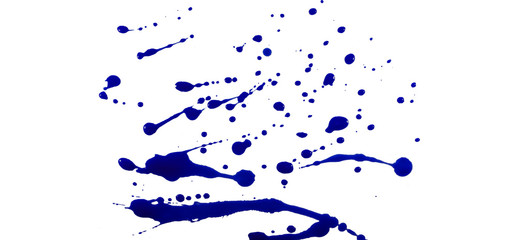 blue color Watercolor abstract art and watercolour splash stain on paper white grunge style use brush paint pastel with hand contains liquid,ink watercolor  water and blot, texture, clipping path