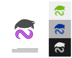 Geek Infinity logo vector template, Creative Geek logo design concept