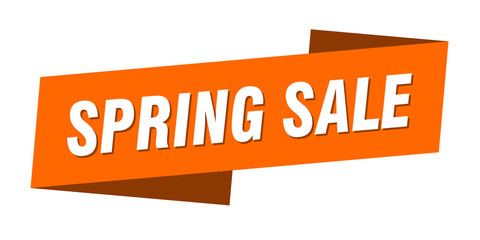 spring sale banner template. spring sale ribbon label sign