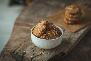 handmade cookies with sesame