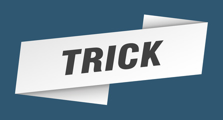 trick banner template. trick ribbon label sign